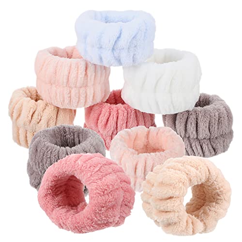 minkissy 12 Stk Armband abschminken makeup remover Handgelenkbänder zum Waschen des Gesichts Handgelenktücher zum Waschen des Gesichts Gesichtsarmbänder Armbänder für die Hautpflege Flanell von minkissy