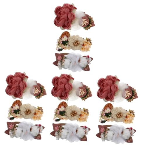 minkissy 12 Stk Haarschmuck für Kinder hair accessories kinder haargummis Blumenkrone aus Blumen-Haarband für Kleinkinder Stirnband Blumenstirnbänder für Mädchen kinder stirnbänder Fee von minkissy