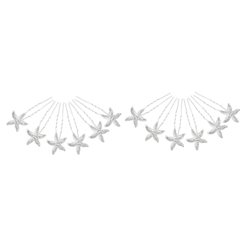 minkissy 12 Stk Haarspangen Haarklammer Perlenhaarnadel Hochzeit Haarspange Haarnadeln in U-Form Tiara Frauen Haarnadeln U-förmige Haarnadeln Kleid Haarstock Haarschmuck Kopfbedeckung Damen von minkissy