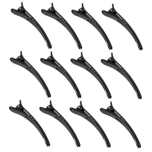 minkissy 12 Stück Haar Clips Entenschnabel Haarspangen für Frauen Rutschfestes Design Stilvolle Haarschmuck für Haartypen Selbstgemacht Friseur Zubehör von minkissy
