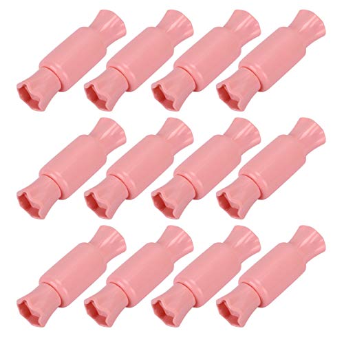 minkissy 12 Stück DIY Lippenstift Lip Glaze Tube Lipgloss Feuerlöscher Flaschen System Für Lippen Lipgloss Behälter Lip Glowy Balm Lippentönungsbalsam Lipgloss Behälter Rosa von minkissy