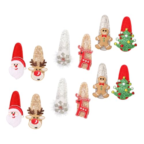 minkissy 12 Stück Geweih Hut Clip Glitzer Schleifen Weihnachten Haarspangen für Frauen Weihnachten Kopfschmuck Weihnachten Kopfschmuck Weihnachten Kopfschmuck Weihnachten Kopfbedeckung Kleine von minkissy