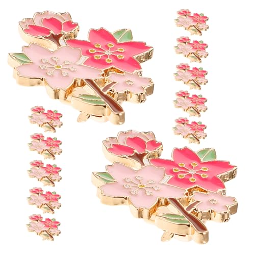 minkissy 12 Stück Kirschblüte Brosche kawaii Pins für Rucksäcke Dekorative Stifte Anstecknadel aus Kirsche Stillscheide Schmuck Blumennadel Brosche Zinklegierung Rosa von minkissy