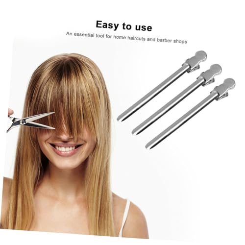 minkissy 12 Stück Teiliges Edelstahl Haarspangen Duckbill Haarklammern für Präzises Haarstyling Haarsträhnen Einklipsen Haarschmuck Damen Praktisch und Langlebig von minkissy
