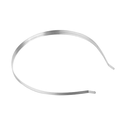 minkissy 12 Stück Teiliges Haarband für Damen und Mädchen Schmaler Haarreif für DIY Haarschmuck Silberfarbene Kopfbedeckung für Alltag Party Hochzeit und Cosplay von minkissy