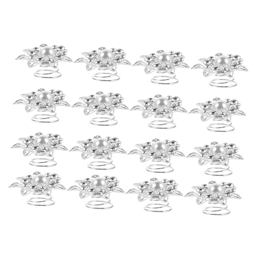 minkissy 12 Stück Teiliges Spiral Haarspangen Damen Haarschmuck Metall Stoff Haarklammern für Hochzeiten Alltag Modische Leichte Langlebige Haarnadeln mit Zartem Farbdesign von minkissy
