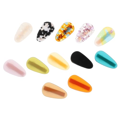 minkissy 12stücke Cute Acetate Haarclips Für Mädchen Bunte Duckbill Klammern Für Seitenfransen Und Haarschmuck Für Teenager Und Mädchen Für Stylische Frisuren von minkissy