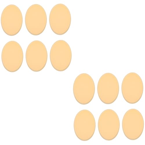 minkissy 12 stücke Weiche Praktische Concealer Foundation Nass Multifunktionale Oval Puffs für Applikatoren Dual Tools Schönheit Gesicht Bb Kissen Pad Verwenden Blender Blending Professionelle Luft von minkissy