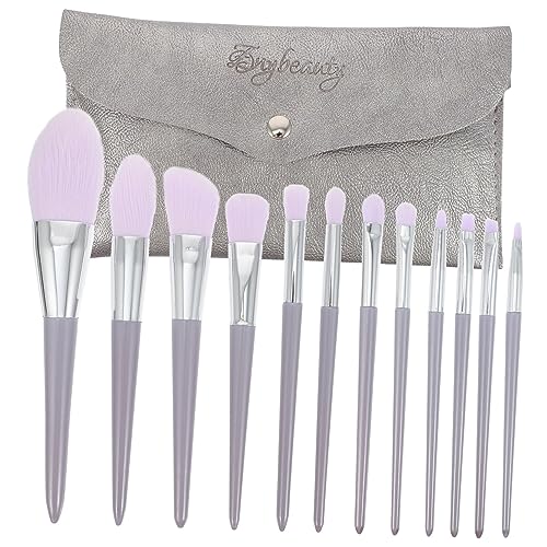 minkissy 12Pcs makeup brush kit pink outfit mixology kit cosmetic eyeshadow brush concealer brush Facial Brush fluffy blush brush makeup blush brush women cosmetics brush plastic von minkissy