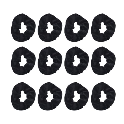 minkissy 12stücke Haarring Damen Kopfband Schwarzes Pferdeschwanzhalter Haargummi Haarseil Haarschmuck Damen Haarzubehör von minkissy