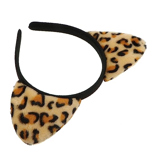 minkissy 12stücke Leopard Gedruckt Katzen Ohr Stirnband Haarband Kostüm Requisiten Haar Zubehör Junge Mädchen Erwachsene Cosplay Halloween Party Accessoire von minkissy