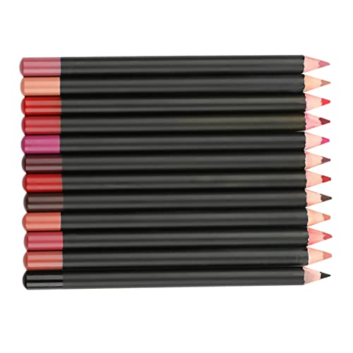 minkissy 12stücke Wasserdichte Lippenkonturenstifte Farben Multifunktionale Lip Liner Für Präzise Lippenformung Augenbrauen Oder Eyeliner Geeignet von minkissy