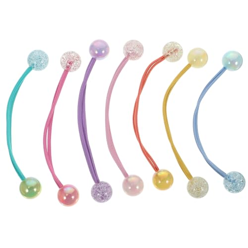 minkissy 14 Stck. Teiliges Bunte Haargummis mit Kugel Design für Mädchen Elastische Haarbänder für Verschiedene Haartypen für Ponytails und Stylische Looks von minkissy