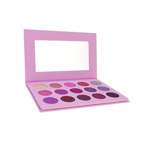 minkissy 15 Lidschatten Make-up-palette Schminkkasten Fräulein Violett Matt von minkissy