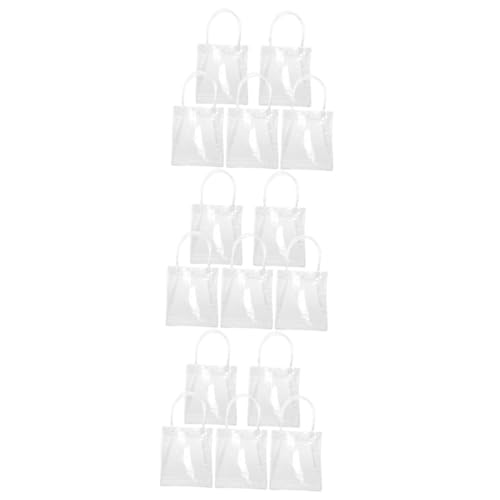 minkissy 15 STK transparente Tragetasche aufbewahrungssack aufbewahrungstüten Weinflaschenverpackung PVC-Geschenktüte tragbare transparente Tasche Paket liefert Weinbeutel für den Haushalt von minkissy