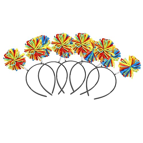 minkissy 15 Stück Bobo-Ball-Stirnband-Haargummis Für Amerikanisches Stirnband Deko-Dinge Rave-Accessoires Für Frauen 4 Juli-Accessoires Für Frauen Stoff-Haarreifen Flauschiges von minkissy