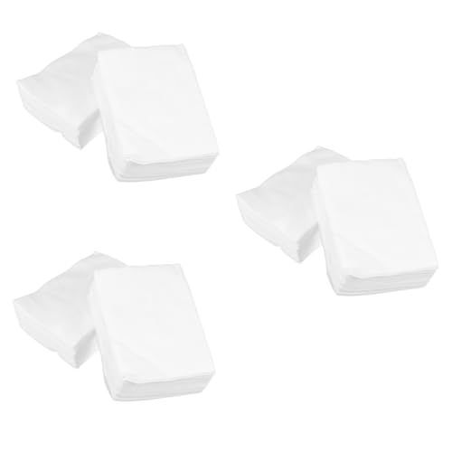 minkissy 150 Stk Handtuch Tuch Weiche Kosmetische Wattepads Abschminkpads Tattoo-reinigungsmittel Make-up Wattepads Make-up-baumwollquadrate Papiertücher Kosmetik Tattoo-ausrüstung Weiß von minkissy