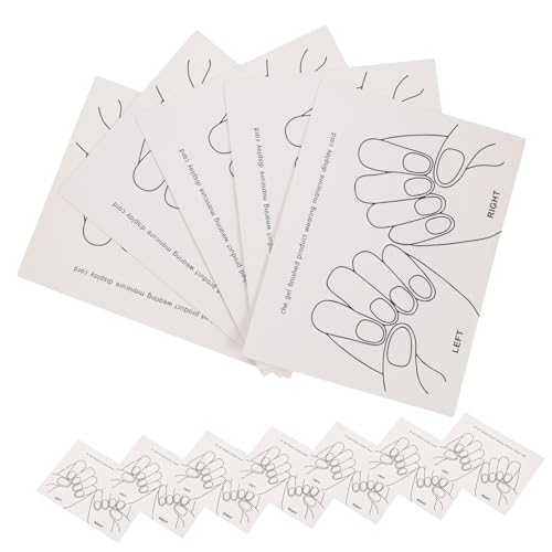 minkissy 15st Nagelkunst-anzeigekarte Nagelfarbe Papierkarte Nagelhalter Zum Aufdrücken Nagelkunst-anzeigetafel Nagelkunst-display-halter Musterkarte Nagelspitzen Einfach Kleines Buch von minkissy