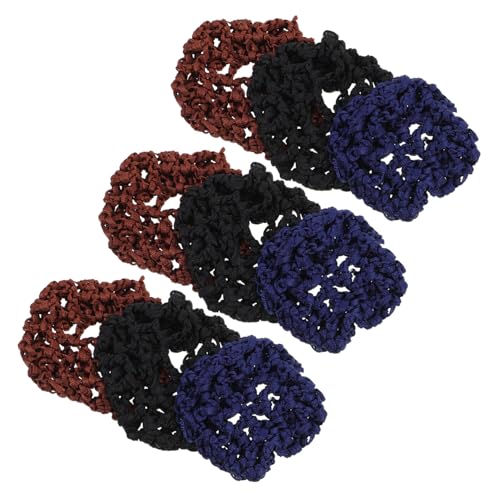minkissy 15stücke Haarnest-abdeckungen Elastische Dutt-haarnetze Handgefertigt Stricknetz Für Mädchen Und Frauen Ballett Tanz Eislaufen Haar-accessoires von minkissy