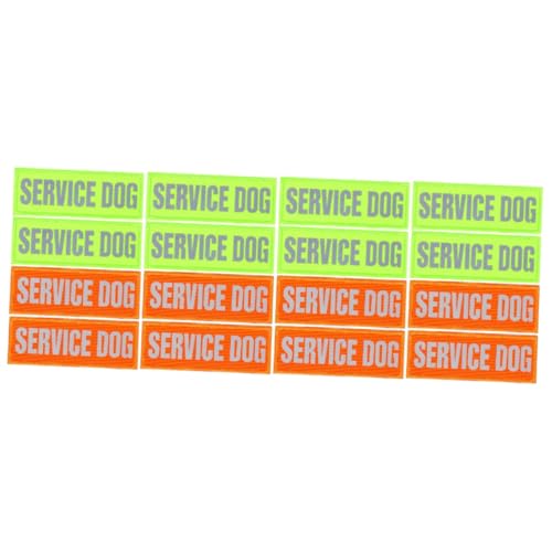 minkissy 16 Pcs Service Dog Sticker Support Dog Patches Reflective Service Dog Patch do not pet Patches Puppy Harness Patches Professional Dog Patch Dog Vest Patches Major Nylon von minkissy