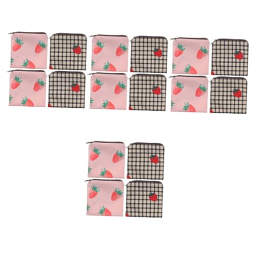 minkissy 16 STK Aufbewahrungsbeutel Für Damenbinden Die Einkaufstasche Mini Reise-Make-up-Set Mädchen Geldbörsen Multifunktionale Kleine Tasche Reisehandtasche Mama-Tasche Polyester von minkissy