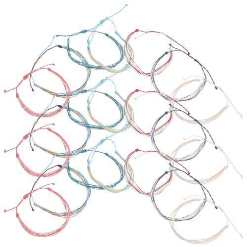 minkissy 16stücke Böhmische Armbänder Handgefertigt Für Frauen Gewebte Schnur Fußkettchen Strandmode Freundschaftsarmbänder Mit Charm Armbandschnüre Schmuck-fußkettchen von minkissy