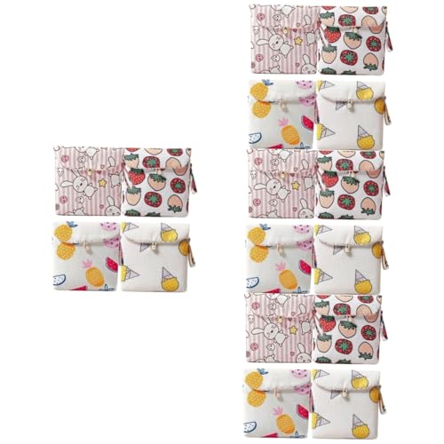 minkissy 16 Stück Damenbinden Set Handtaschen Make Up Organizer Tasche Für Damenbinden Reise Make Up Organizer Tasche Geldbörse Damenbinden Aufbewahrungstasche Damenbinden von minkissy