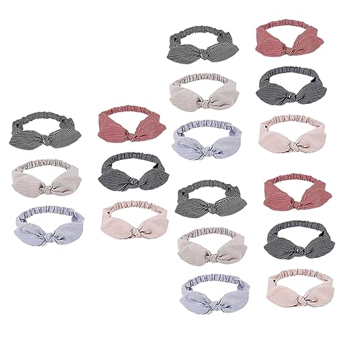 18 Stk Elastische Haargummis Elastische Haarbänder Badezubehör Make-up-zubehör Kaninchenzubehör Make-up-stirnband Handtuch Stirnband Yoga-zubehör Turban Hase Haare Hoch Fräulein von minkissy