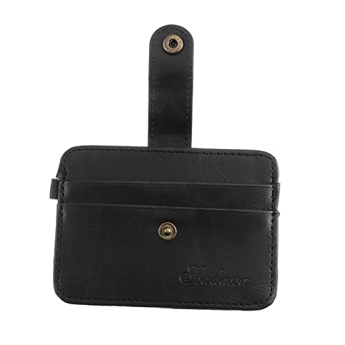 minkissy Brieftasche Für Herren Mit Münzfach Tragbare Geldbörse Aus Für Karten Pässe Bargeld Und Münzen Geeignet Für Büro Und Partys von minkissy