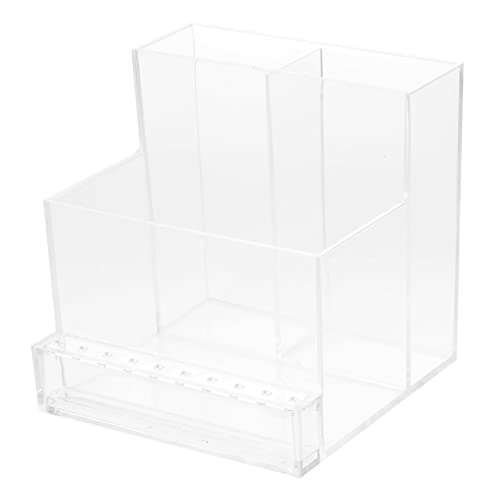 minkissy 1Pc Polierer Halter Nagelkunst Werkzeug Organizer Transparentes Aufbewahrungsregal Für Nagelfräser Und Aufsätze Perfekte ösung Für Ihre Maniküre Tools von minkissy