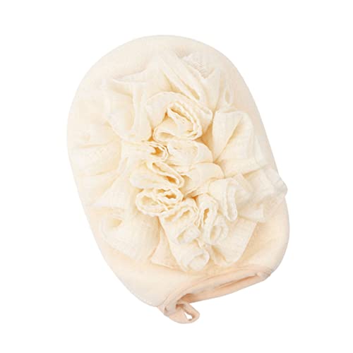 minkissy 1Stk Badeblume exfoliating sponge relaxliege badezuber badefass gepresstes handtuch Badekugel Methode Körperwäsche Scheuerhandschuh Duschkugel schrubben Polyester Baumwolle Beige von minkissy
