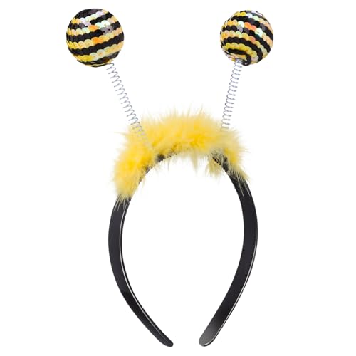 minkissy Halloween Weihnachtsfeier Haar-accessoire Gelbe Biene Frühling Stirnband für Cosplay Geburtstag Maskerade von minkissy