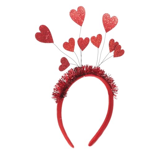 minkissy Valentinstag Haarband 9 Herzförmige Amor Kopfbedeckung für Frauen Party von minkissy