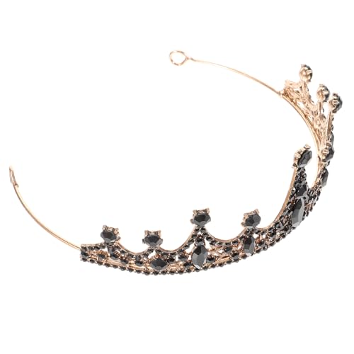 minkissy Kostüm Brautkleid Kopfschmuck Schwarze Krone Elegante Braut Haarschmuck von minkissy