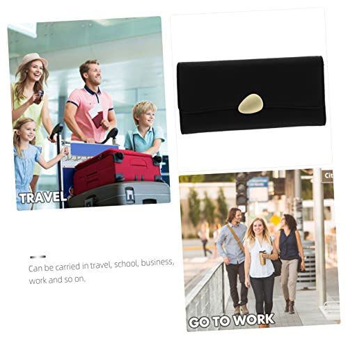 minkissy Damen Geldbörse Lange Brieftasche PU Faltbare Geldbörse für Karten und Bargeld Kompakte Handtasche mit RFID Schutz Verschleißfest und Praktisch für Unterwegs von minkissy