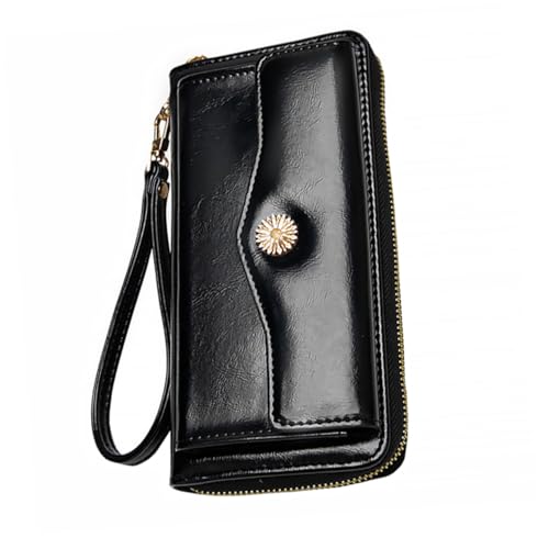 minkissy Lange Damen Geldbörse Mit Münzgeldbörse Und Visitenkartenhalter Für Alltag Und Reisen Multifunktionale Aufbewahrungstasche von minkissy