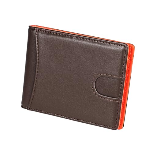minkissy 1Stück Herren Geldbörse Echtem Ultradünn RFID Geschützt Business Portemonnaie Mit Münztasche Kartenetui Fotohalter Geldklammer Für von minkissy