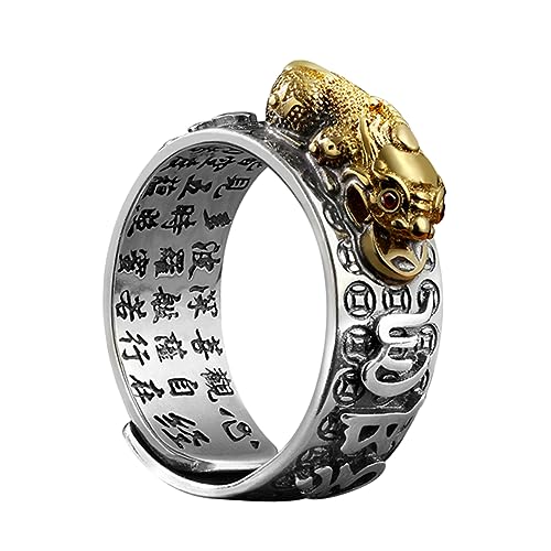 minkissy Kupfer Finger Ring Männlichen Glücksring Offenes Design Schmuckring Kreatives Accessoire Hautfreundlich Einfach Tragen von minkissy