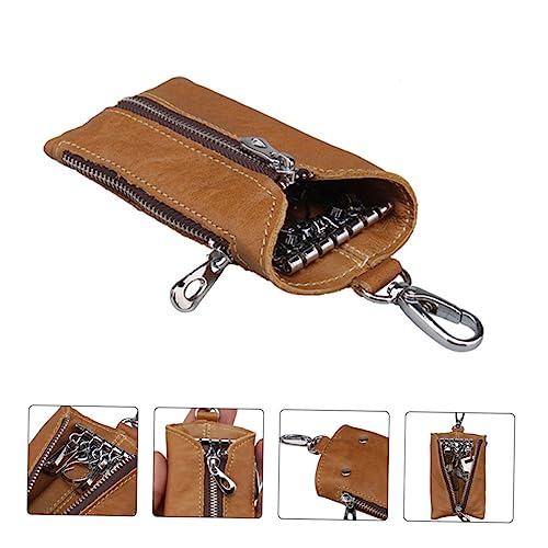 minkissy Münzbörse Autoschlüsselhalter Wechseltasche Für Autoschlüssel Münztasche Pu Material Reißverschluss Geldbörse Schlüsselanhänger von minkissy