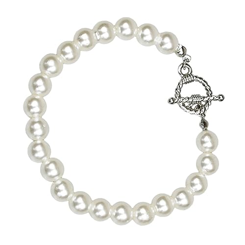 minkissy 1Stück Perlenarmband für Damen Exquisites Weißes Barockdesign Handgefertigt und Elegant Perfektes Schmuckgeschenk für Frauen und Mädchen Accessoire für minkissy 1Stück Perlenarmband für Damen Exquisites Weißes Barockdesign Handgefertigt und Elegant Perfektes Schmuckgeschenk für Frauen und Mädchen Accessoire für von minkissy