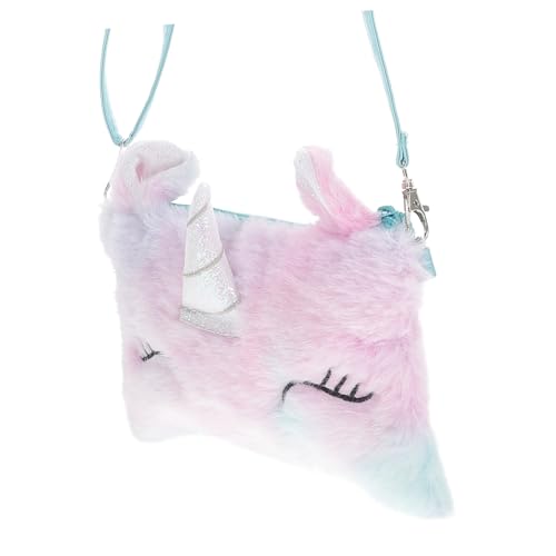 minkissy Einhorn Plüsch Sling Bag Für Junge Mädchen Süße Einhorn Umhängetasche Pastellblau Für Partys Spielzeug Und Snacks Perfektes Für Kleine Mädchen von minkissy