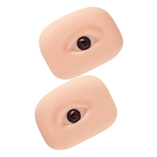 minkissy 1paar Silikon Übungshaut Für Augen-make-up Und Microblading Wiederverwendbare Trainingsfläche Für Augenbrauen Lidschatten Und Eyeliner Elastisch Und Langlebig Für Anfänger von minkissy
