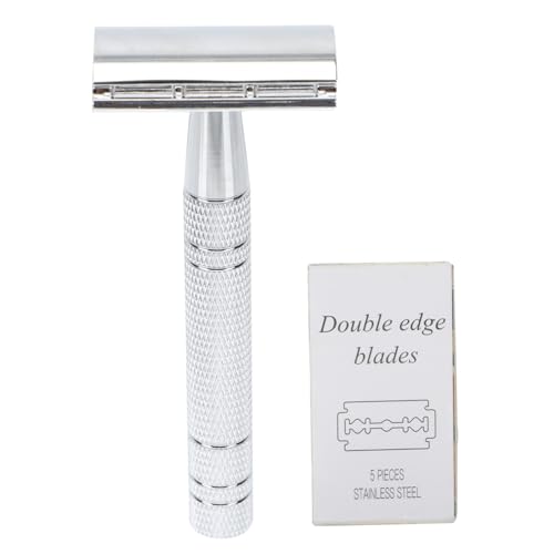 minkissy 1satz Doppelkante Vintage Rasiermesser Für Handgefertigter Tragbarer Bartschneider Für Präzises Rasieren Barbershops Für Zuhause Für Und von minkissy