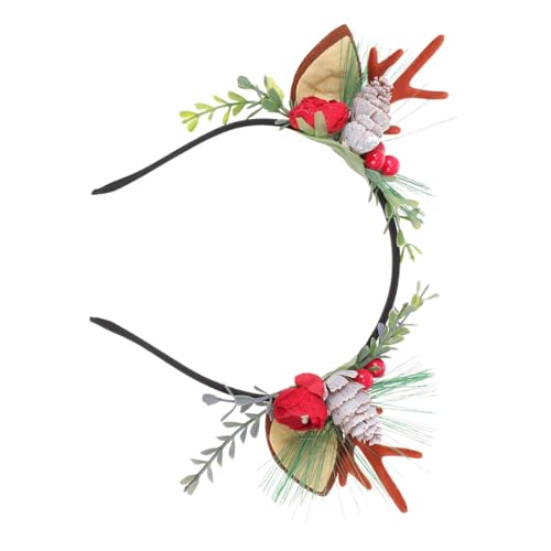 minkissy 1pc Weihnachten Geweih Stirnband Haar Band für Glitter Weihnachten Haar Band Weihnachten Kopfschmuck für Party Dekorationen von minkissy
