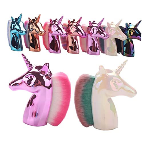 minkissy Make-up-pinsel Für Frauen 1 Stück Formdesign Foundation-pinsel Kosmetikpinsel Goldener Griff Borsten Tasche Paket von minkissy