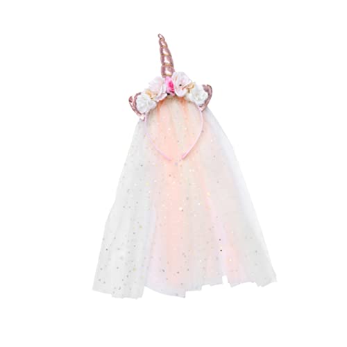 minkissy 1stück Haarreif Mit Schleier Süße Haarschmuck Für Mädchen Für Geburtstagsfeiern Kostüme Weihnachten Und Design Für von minkissy