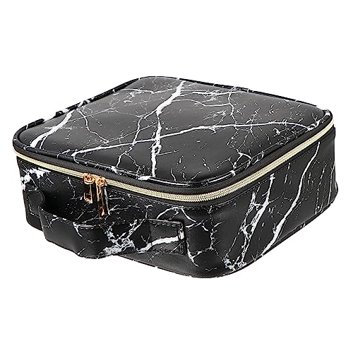 minkissy 1stück Multifunktionaler Marbling Kosmetikkoffer Mit Fächern Tragbare Aufbewahrungstasche Für Makeup Organizer Für Und Zuhause Für Makeup- von minkissy