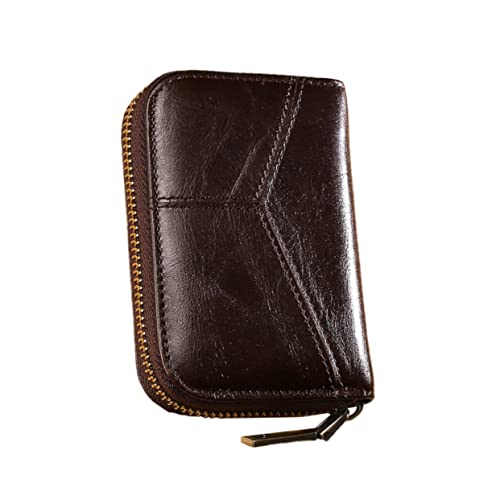 minkissy 1stück Multifunktioneller Kartenetui Kompakte Und Geräumige Geldbörse Für Karten Münzen Und Bargeld Für Unterwegs Kaffee Farbe von minkissy