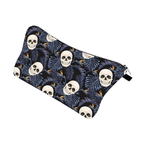 minkissy 1stück Stilvolle Skull Kosmetiktasche Handheld Reise-Make-up-Tasche Für Damen Tragbare Aufbewahrung Für Kosmetik Und Toilettenartikel Für Reisen Und Outdoor-aktivitäten von minkissy