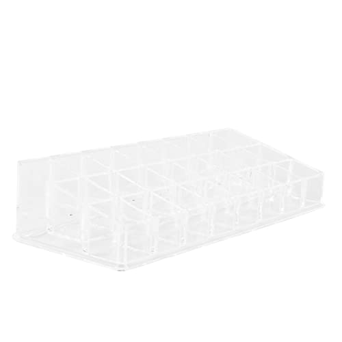 minkissy 1stück Transparente Lippenstift Aufbewahrungsbox Fächer Für Nagellack Und Kosmetik Robuster Desktop Organizer Für Make-up Und Schminktisch Platzsparend Und von minkissy